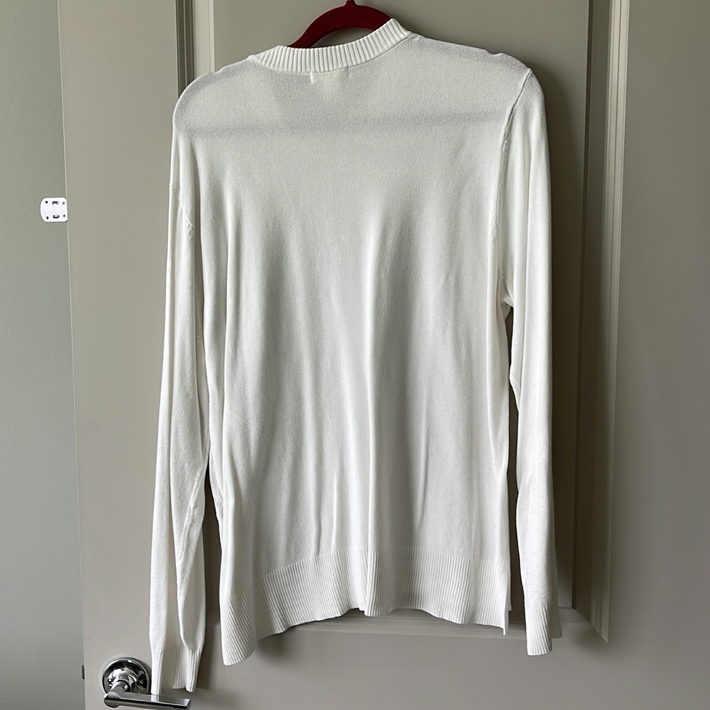 H&M white basic sweater size L - Picture 5 of 5